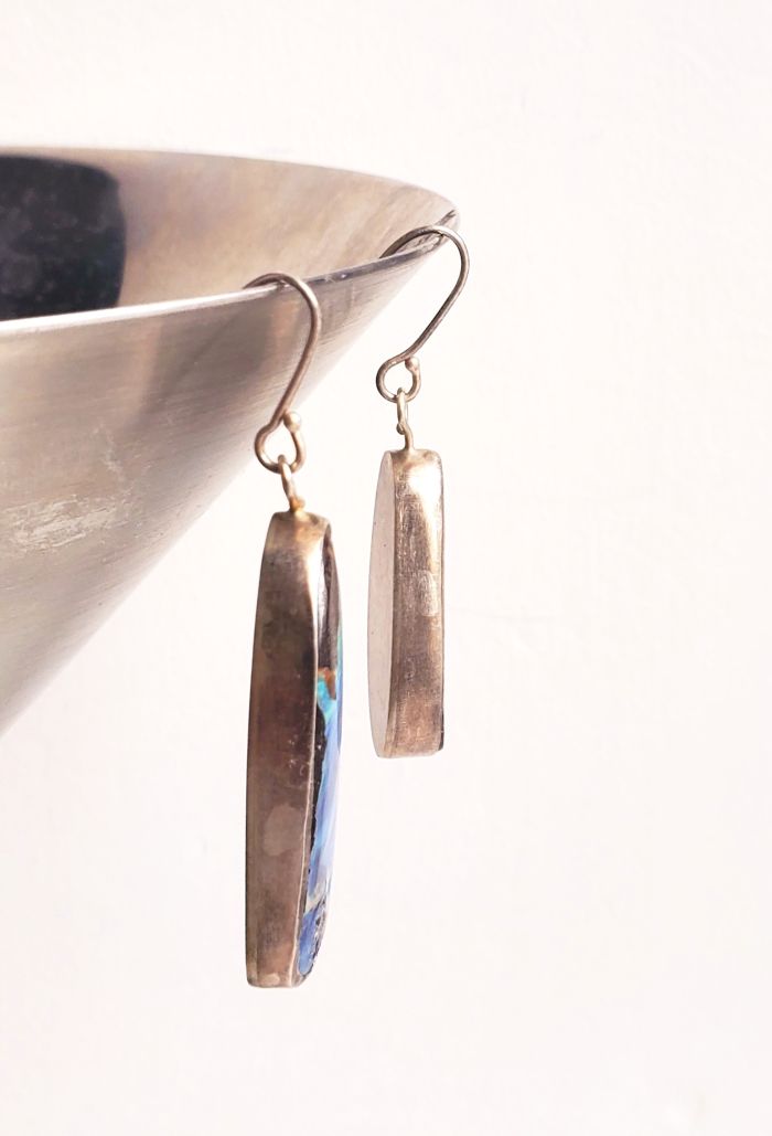 Miss Matched Australian Boulder Opal Earrings - Image 4