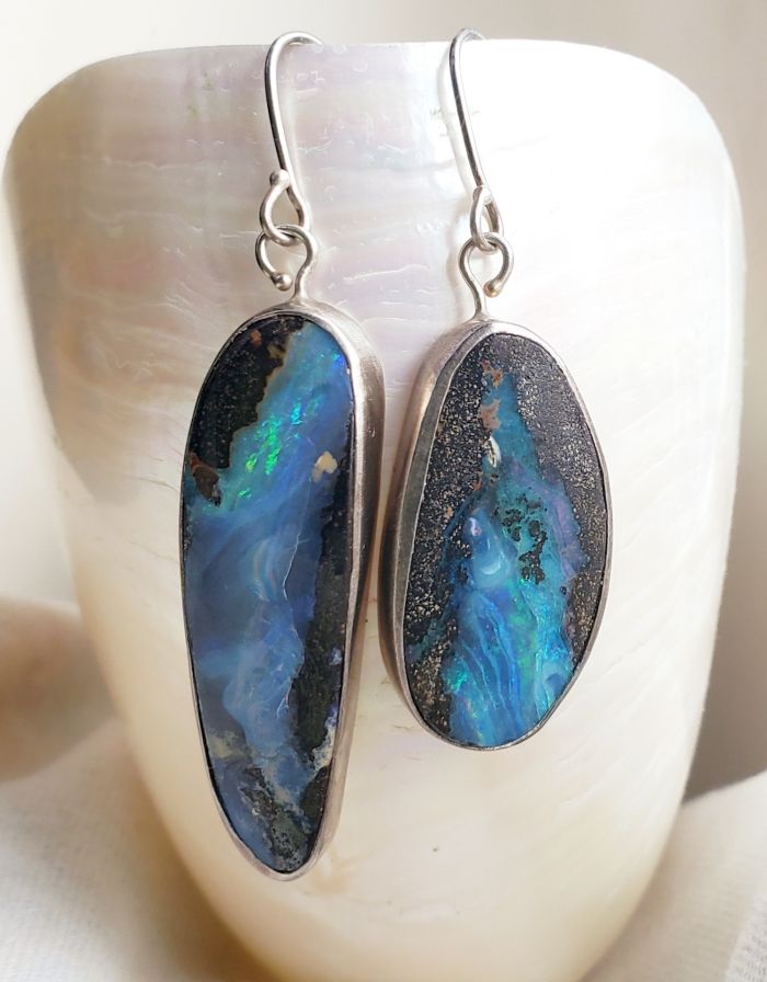 Miss Matched Australian Boulder Opal Earrings