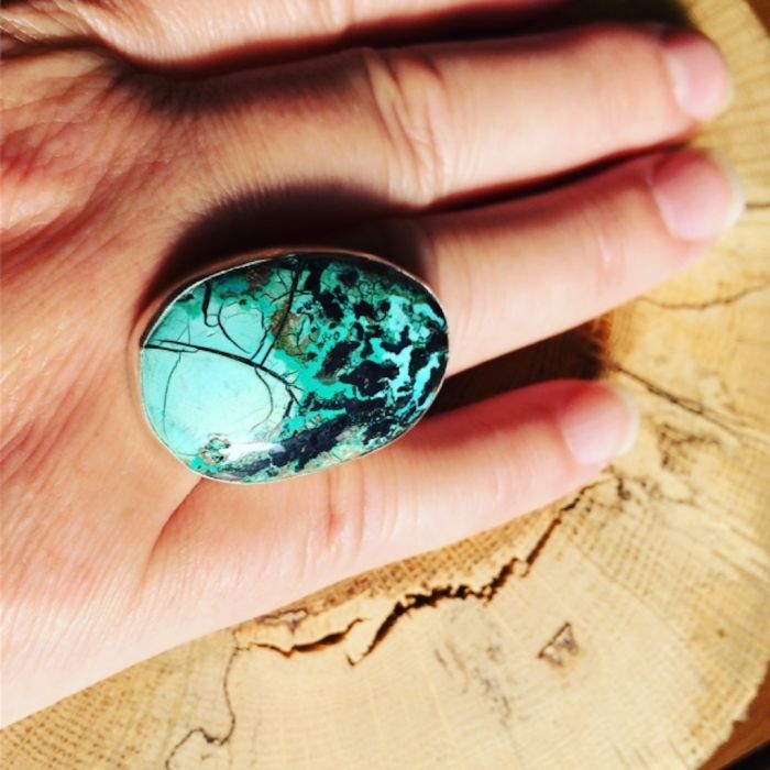 Chrysocolla Ring - Image 4