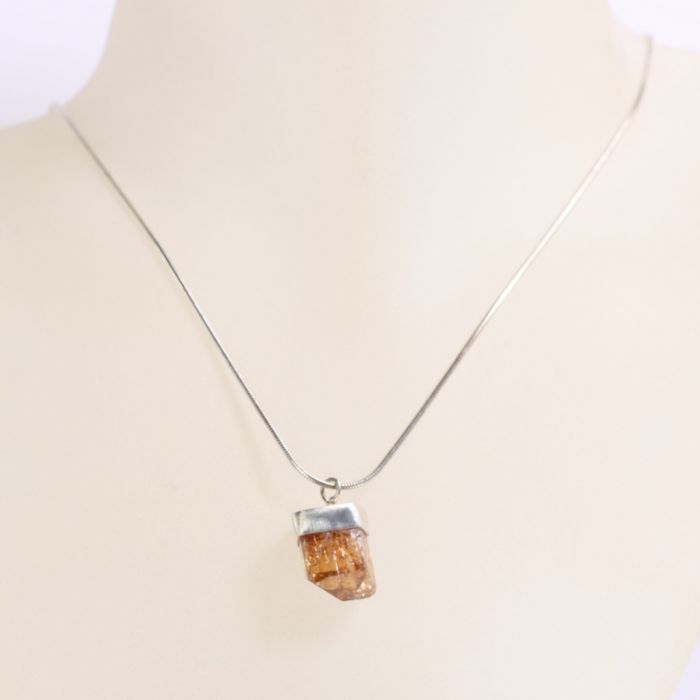 Raw Topaz Crystal Pendant - Image 2