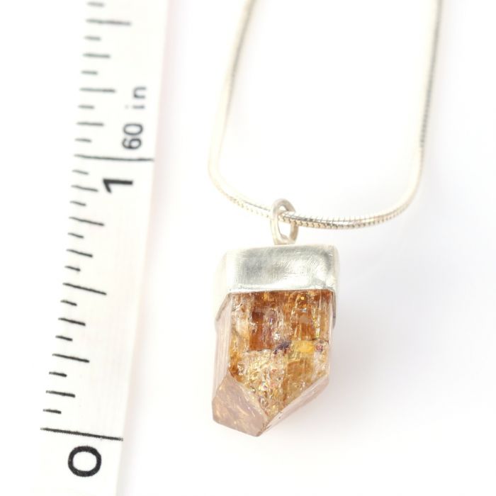 Raw Topaz Crystal Pendant - Image 3