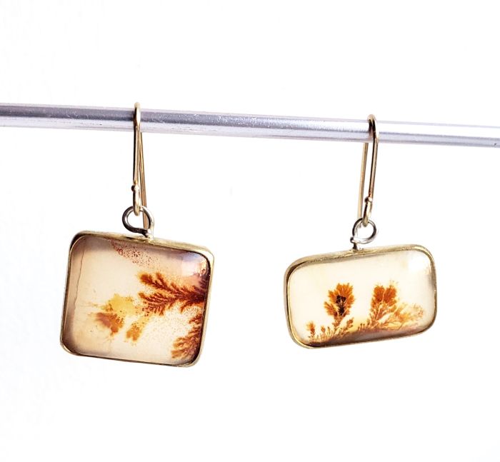 Dendritic Agate Earrings