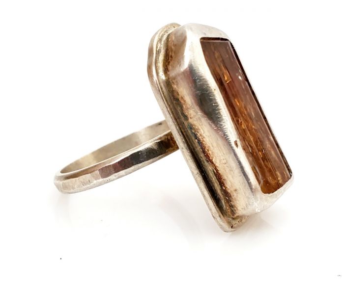 Raw Imperial Topaz Crystal Ring - Image 2