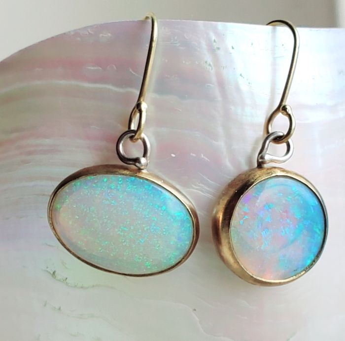 Australian Opal "Miss Matched" Earrings - Image 2