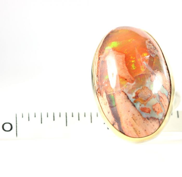 Mexican Fire Opal Ring - Image 3