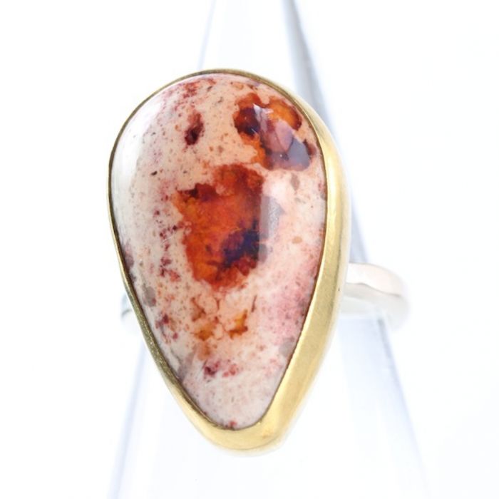 Mexican Fire Opal Ring - Image 2