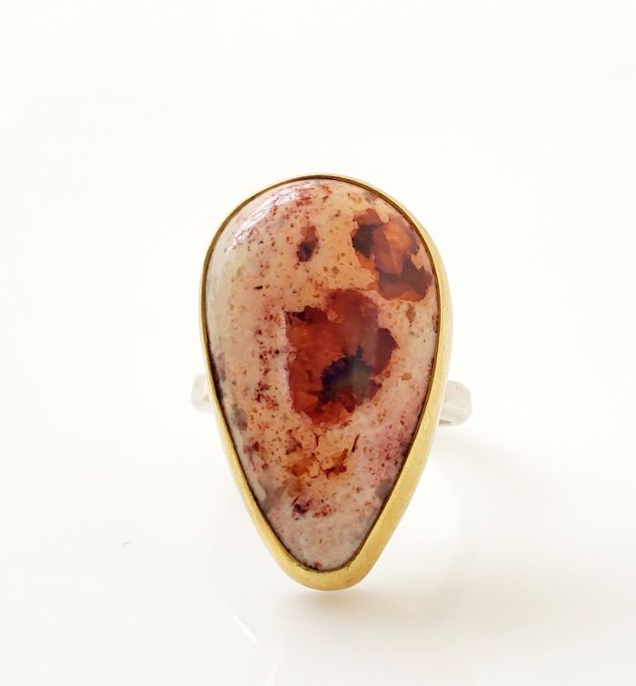 Mexican Fire Opal Ring