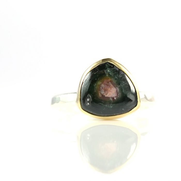 Watermelon Tourmaline Ring