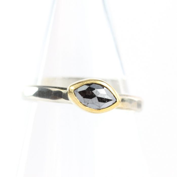 Marquise Black Diamond Ring - Image 2