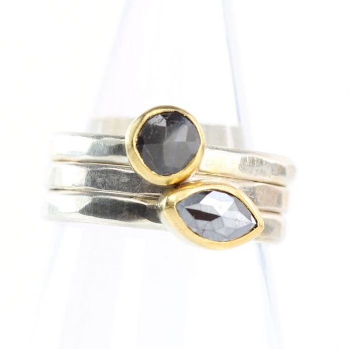 Marquise Black Diamond Ring - Image 3