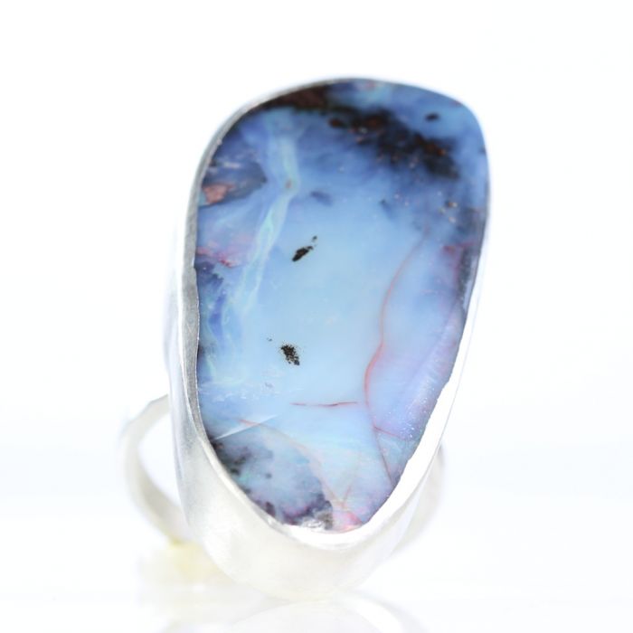 Australian Boulder Opal Ring - Size 7 - Image 2