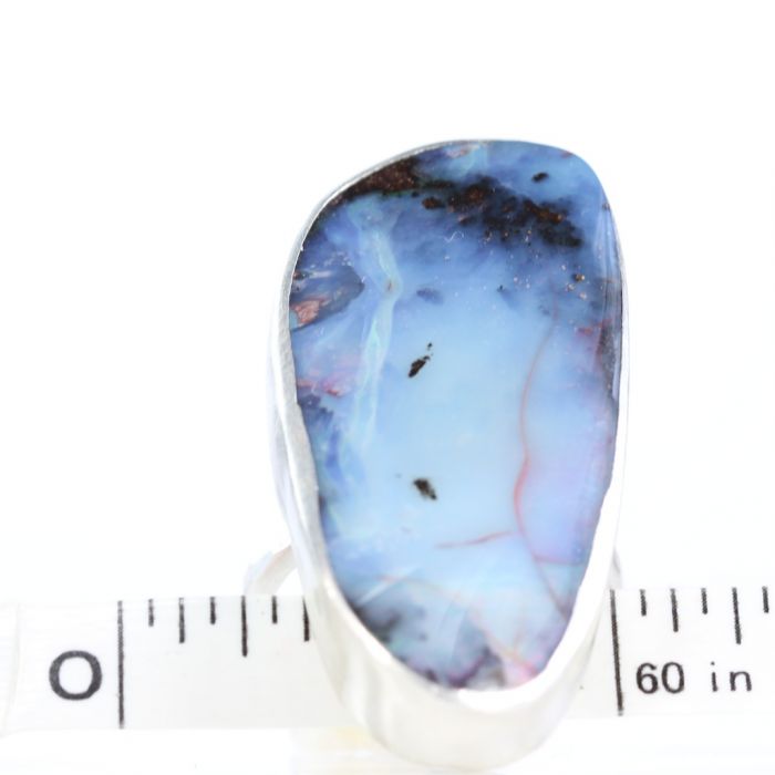 Australian Boulder Opal Ring - Size 7 - Image 3