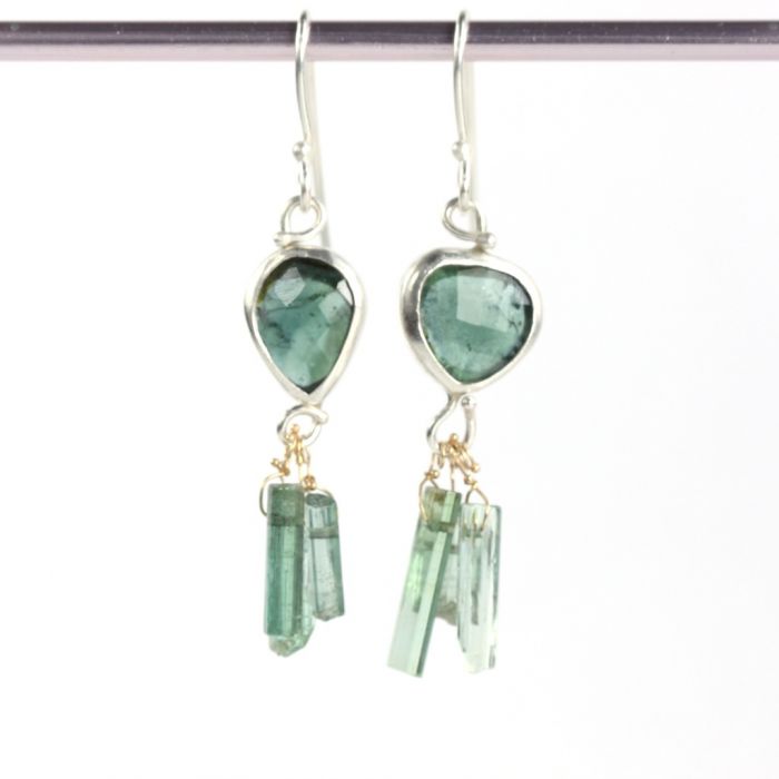 Miss Matched Indicolite Earrings