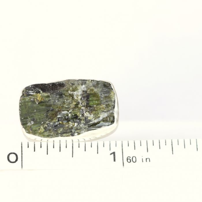 Raw Green Cat's Eye Tourmaline Ring - Image 3