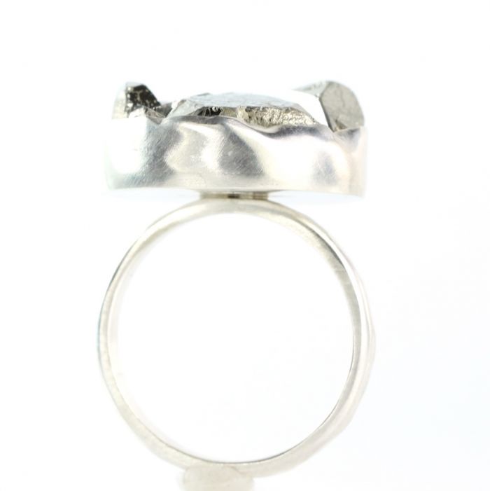 Raw Pyrite Specimen Ring - Image 3