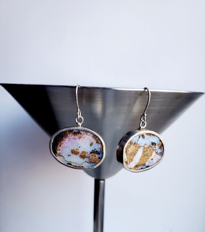 Australian Boulder Opal Earrings - Image 4