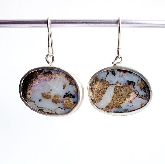 Australian Boulder Opal Earrings