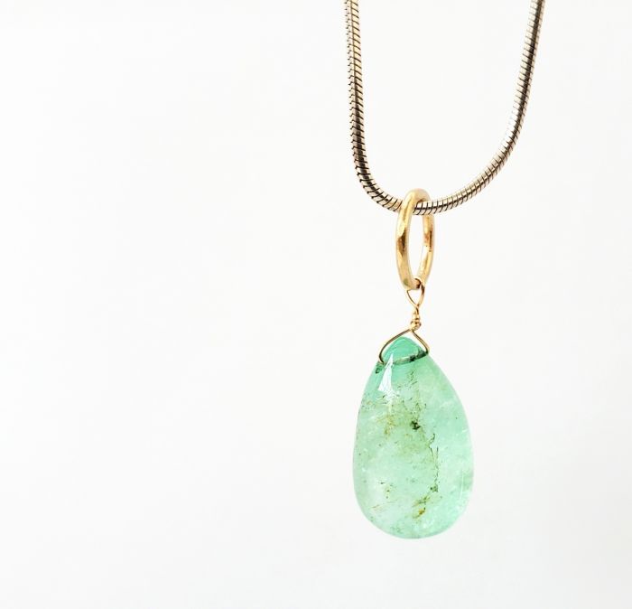 Emerald Charm Pendant