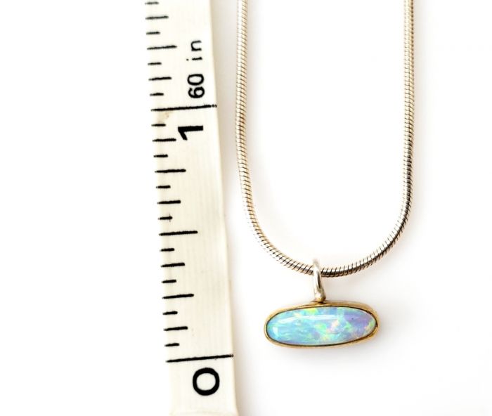 Lighting Ridge Oval Opal Pendant Charm - Image 3
