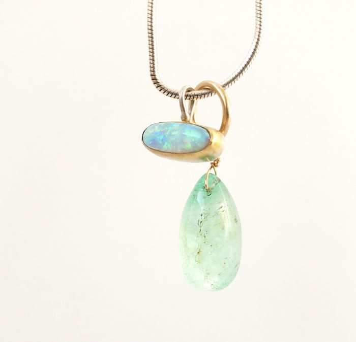 Lighting Ridge Oval Opal Pendant Charm - Image 4