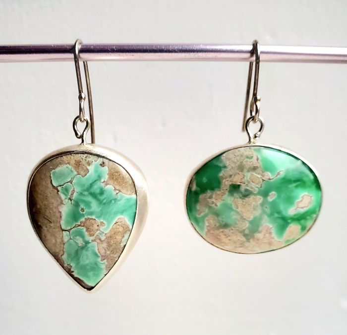 Miss Matched Variscite Earrings