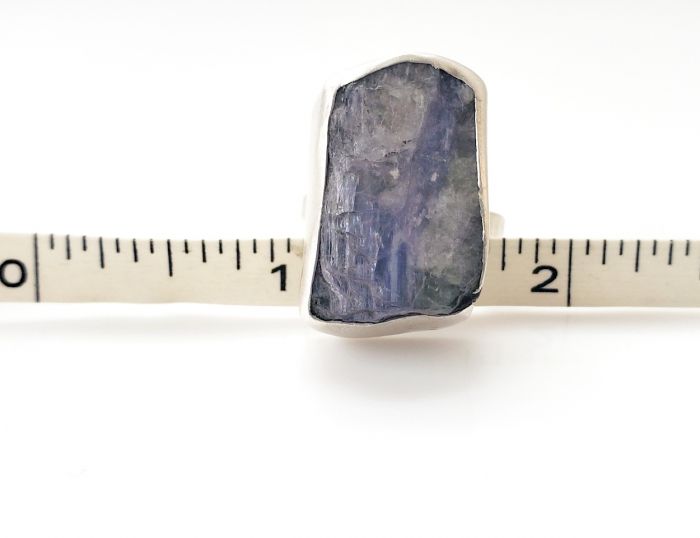 Large Raw Tanzanite Crystal Ring - Image 8