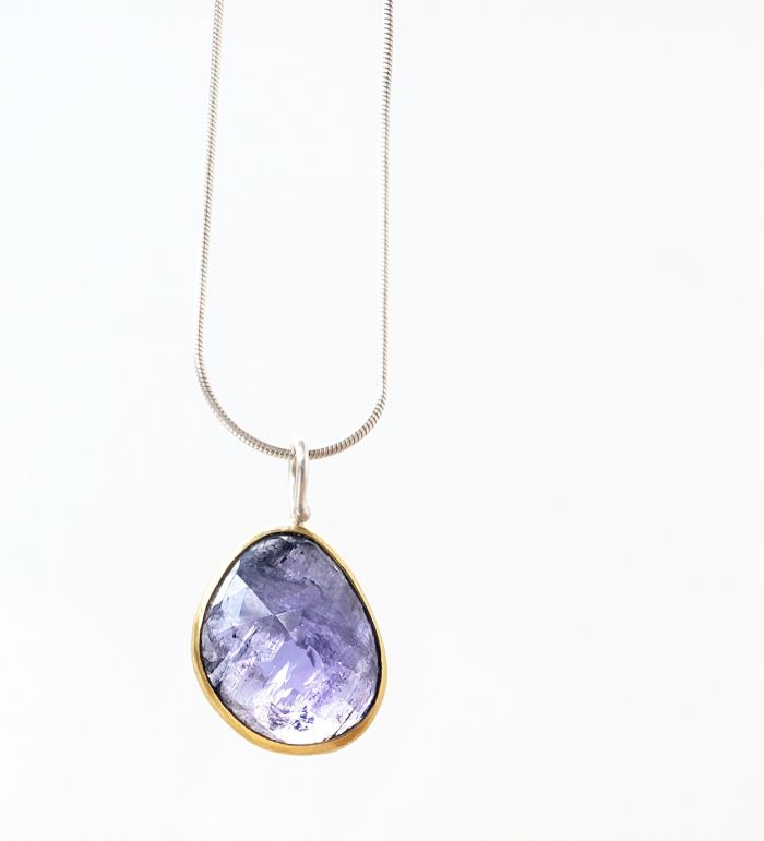 Rose Cut Tanzanite Pendant - Image 2