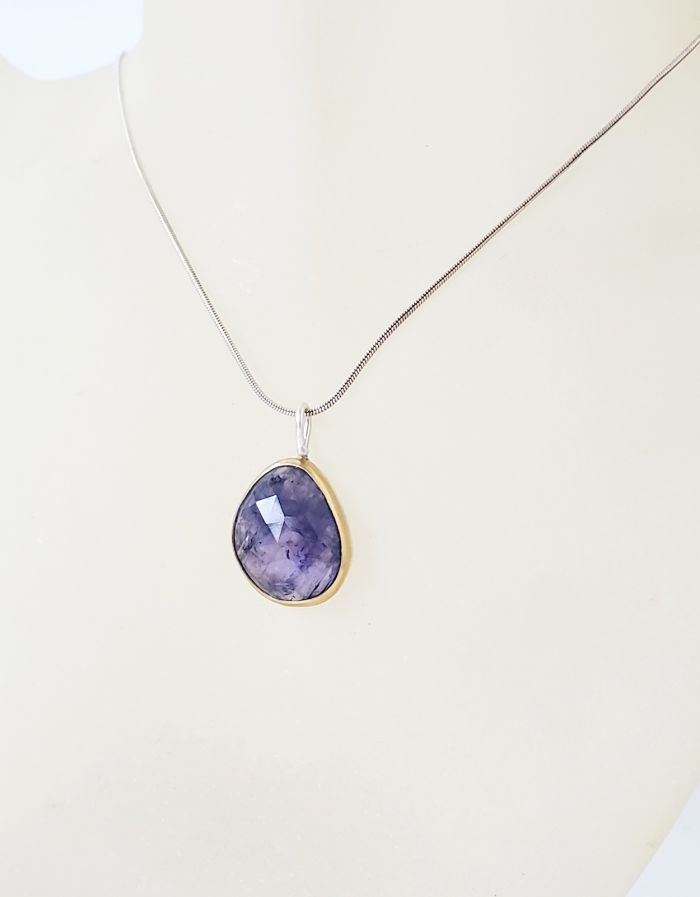 Rose Cut Tanzanite Pendant - Image 3