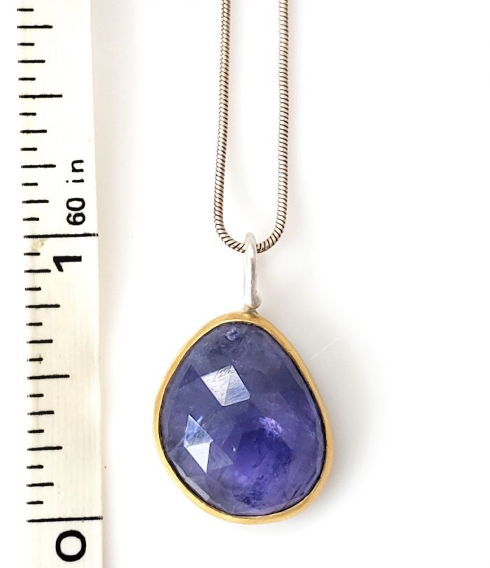 Rose Cut Tanzanite Pendant - Image 6